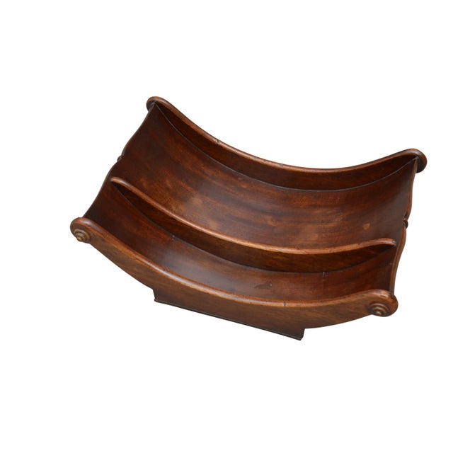 Antique Mahogany Cheese Coaster For Sale - Image 4 of 9