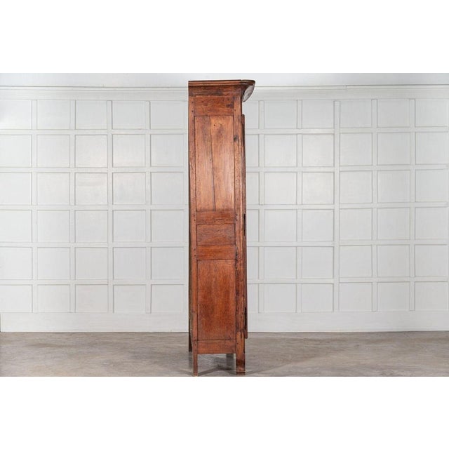 Brown 19th Century French Glazed Fruitwood Armoire / Vitrine, 1800s For Sale - Image 8 of 15