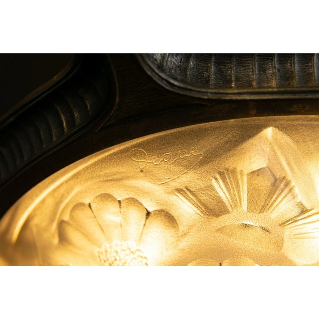 Metal Art Deco Ceiling Light For Sale - Image 7 of 18