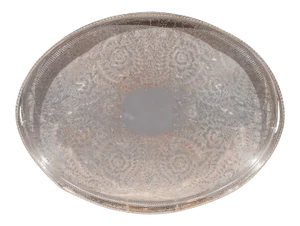 Early 20th Century English Edwardian Period Silverplate Tray