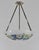 Loys Lucha French Art Deco Blue White Floral Chandelier - 1930s For Sale - Image 4 of 13