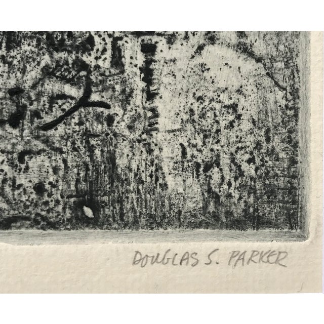1970s Vintage Abstract Figurative Etching Douglas Parker For Sale - Image 5 of 7