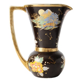 Japanese Landscape Jug by Raymond Chevalier for Boch Freres, 1930s For Sale