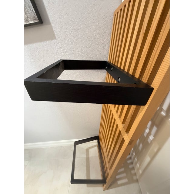 1960s Slat Bench Attributed to Herman Miller George Nelson Platform 60 In. Mid Century Modern For Sale - Image 5 of 9