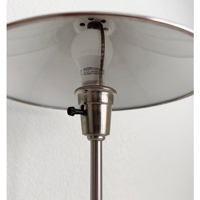 Silver Late 20th Century Postmodern Stainless Steel Cone Lamp For Sale - Image 8 of 10