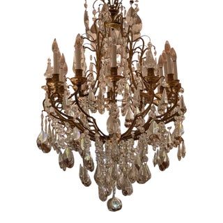 Louis XVI Style Baccarat French Crystal Chandelier For Sale
