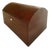 Late 20th Century Burl Wood Cigar Humidor, XL Dome Top, 250-Cigar Capacity With Spanish Cedar Trays For Sale