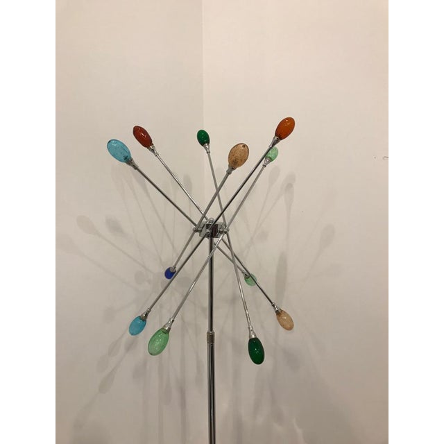 Mid-Century Modern Chrome Sputnik Floor Lamps - a Pair For Sale In New York - Image 6 of 10