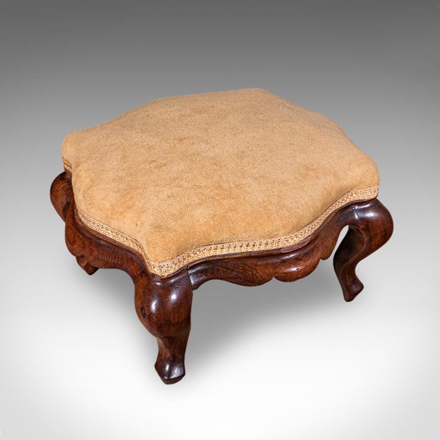 Victorian Antique Colonel's Salon Chair & Stool, English, Parlour Seat, Early Victorian For Sale - Image 3 of 12