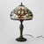 Mid-Century Modern Vintage Leaded Stained Glass Table Lamp With Jewels Mid 20thC For Sale - Image 3 of 10