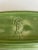 Ceramic Mid 20th Century F. P. Usa Green Pottery Glazed Oval Bowl For Sale - Image 7 of 12