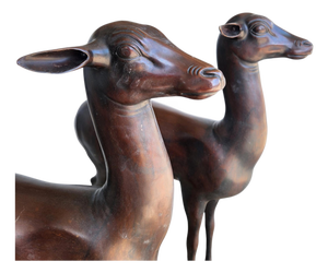 Deer Sculptures in the style of Paul Getty, 1975, Set of 2
