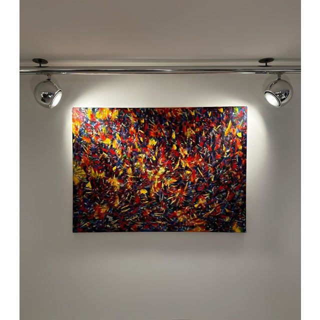 Jon Atac, Expression 2, 1989, Large Oil on Canvas For Sale - Image 14 of 14