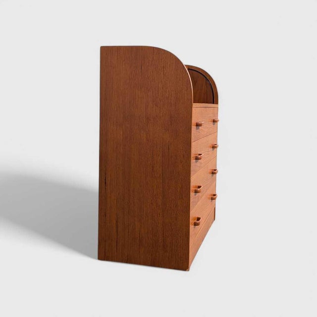 Mid-Century Danish Teak Roll-Top Desk by Egon Ostergaard, 1970s For Sale - Image 16 of 17