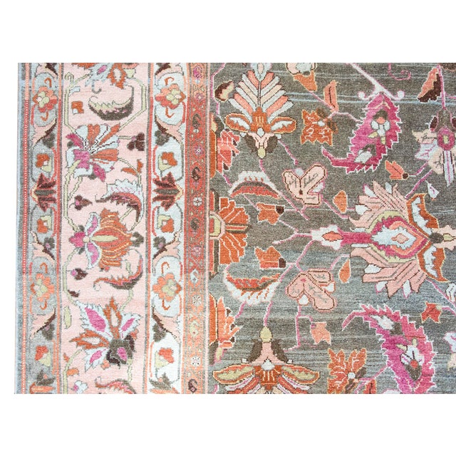 Early 20th Century Persian Mehraban Rug For Sale - Image 4 of 15