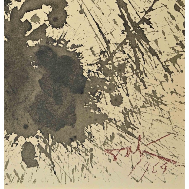 Ecce homo is a Color lithograph on heavy rag paper realized in 1964. It is part of Biblia Sacra vulgatæ edition is...