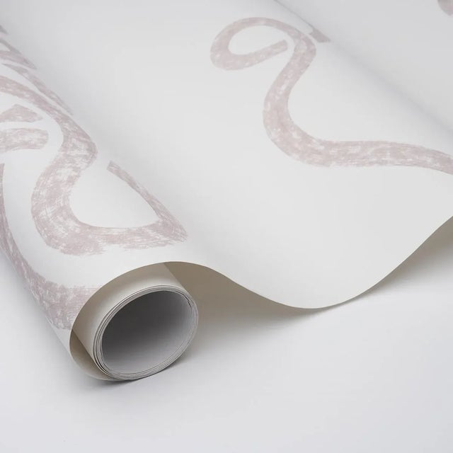 Schumacher Schumacher x Backdrop Rhapsody Wallpaper in Fog For Sale - Image 4 of 4