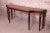 Art Deco Barbara Barry for Baker Furniture Neoclassical Mahogany and Gold Gilt Console or Sofa Table, Newly Refinished For Sale - Image 3 of 11