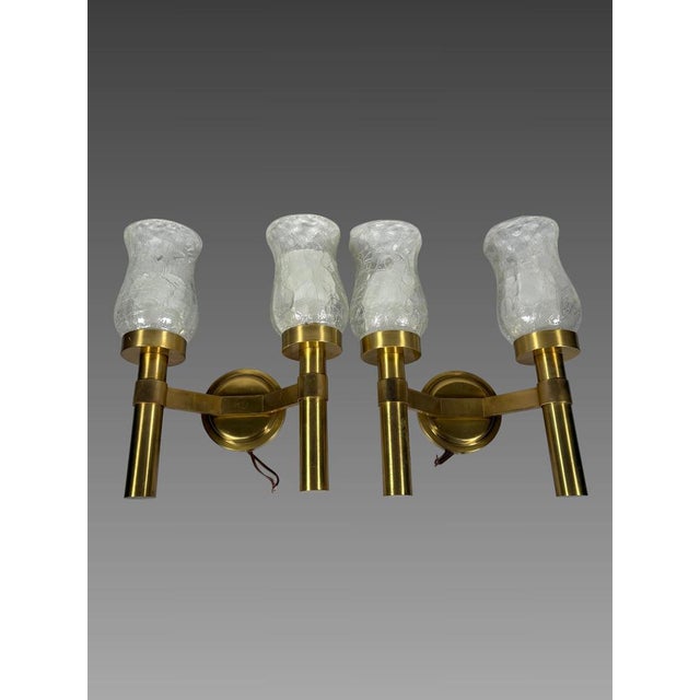 Metal Modern Wall Sconces by Jean Perzel, 1960, Set of 2 For Sale - Image 7 of 7