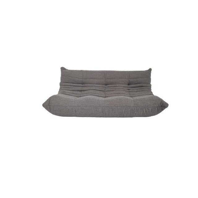 2000 - 2009 Togo 3-Seater Sofa in Grey Bouclé from Ligne Roset For Sale - Image 5 of 7