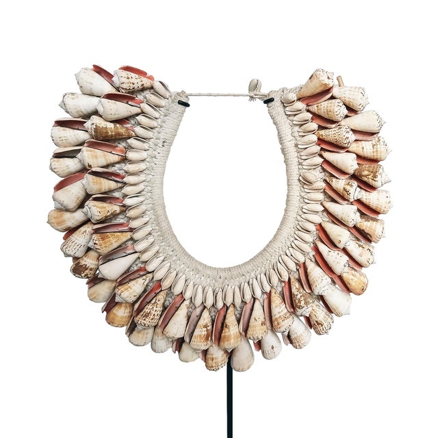 Cone Shell Necklace on Stand, Papua New Guinea, Contemporary For Sale - Image 11 of 16