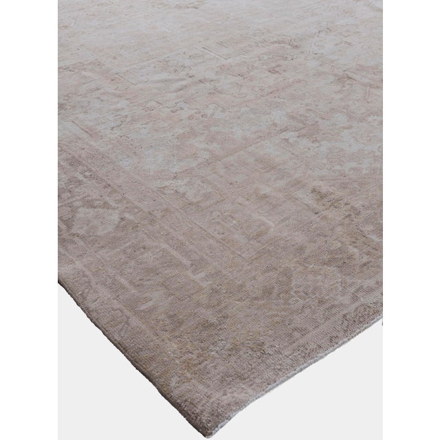 Antique Circa 1920 Taupe Subdued Hand Knotted Rug 8ft X 10ft 9in For Sale - Image 4 of 9