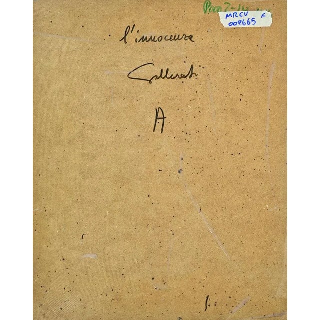 Contemporary Alberto Gallerati, The Innocence, 1980s, Oil Painting For Sale - Image 3 of 5