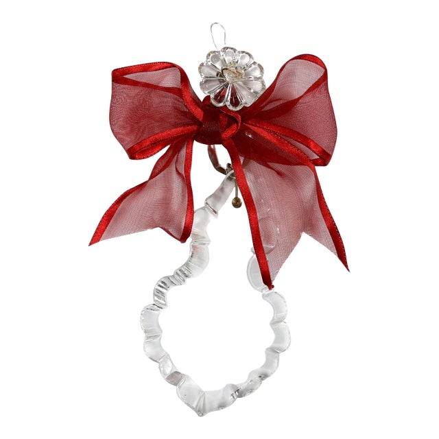 1800s French Chandelier Crystal Ornament For Sale