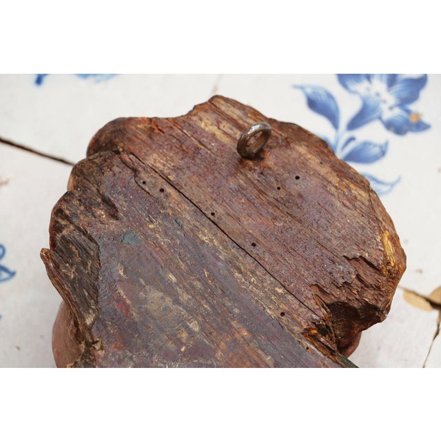 Antique Cherub Musician Playing a Golden Bugle, 18th Century, Portuguese For Sale - Image 14 of 14