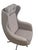Modern Mid-Century Style High-Back Swivel Wing Lounge Chair For Sale - Image 11 of 18