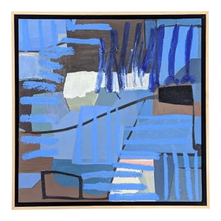 Contemporary Abstract Oil & Acrylic Painting, Framed For Sale