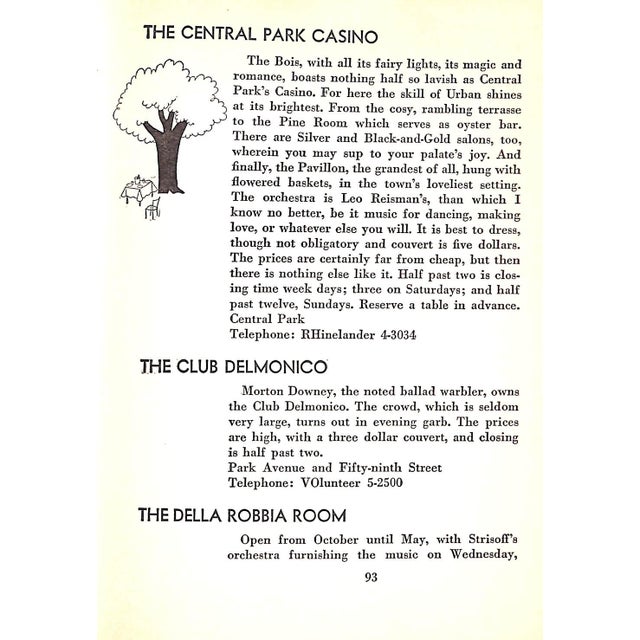 "Nightlife Vanity Fair's Intimate Guide to New York After Dark" 1931 Shaw, Charles G. For Sale - Image 10 of 11