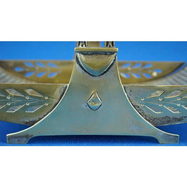 20th Century Deco Basket in Silver-Plated Brass by Josef Hoffmann for the Argentor Werke Rust & Hetzel Factory, Austria, 1920s For Sale - Image 13 of 18