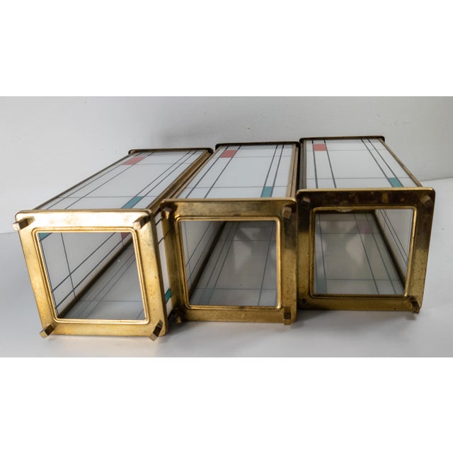 20th Century Modern Pendant Lamp Shades in De-Stijl Style After Piet Mondrian - Set of 3 For Sale - Image 14 of 18