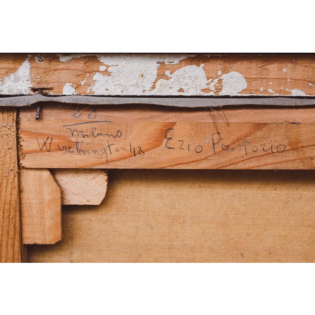 Ezio Pastorio, Lombard Plain, 1970s, Oil on Canvas For Sale - Image 9 of 12