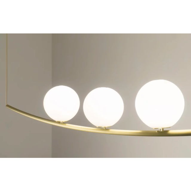 Purchased for a client who decided to go another direction. New / unused. Larose Guyon high end Perle 3 light fixture in...