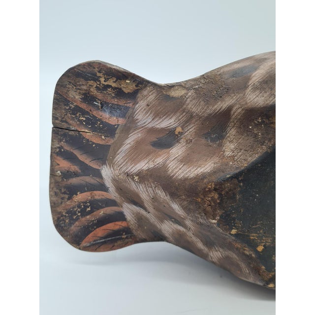20th Century Wooden Duck Hunting Decoy, 1890s For Sale - Image 8 of 10