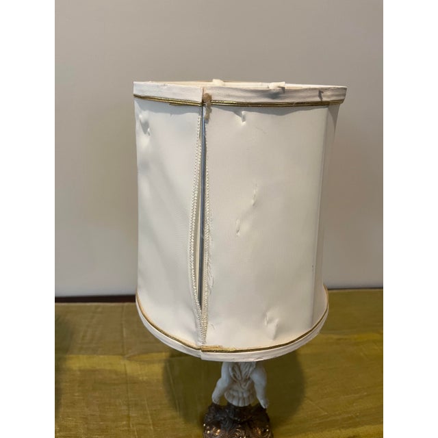 Metal Vintage Mid-Century Hollywood Regency Cherub Lamps - Pair Model Bm313-8 For Sale - Image 7 of 7