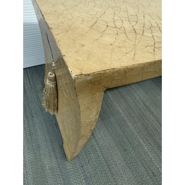 Wood Thomas Pheasant for Baker Vintage Bench With Tassels For Sale - Image 7 of 12