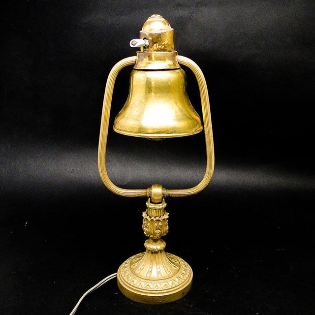 Empire Style Glass and Metal Desk Lamp, France, Early 20th Century For Sale - Image 10 of 18