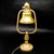 Empire Style Glass and Metal Desk Lamp, France, Early 20th Century For Sale - Image 10 of 18