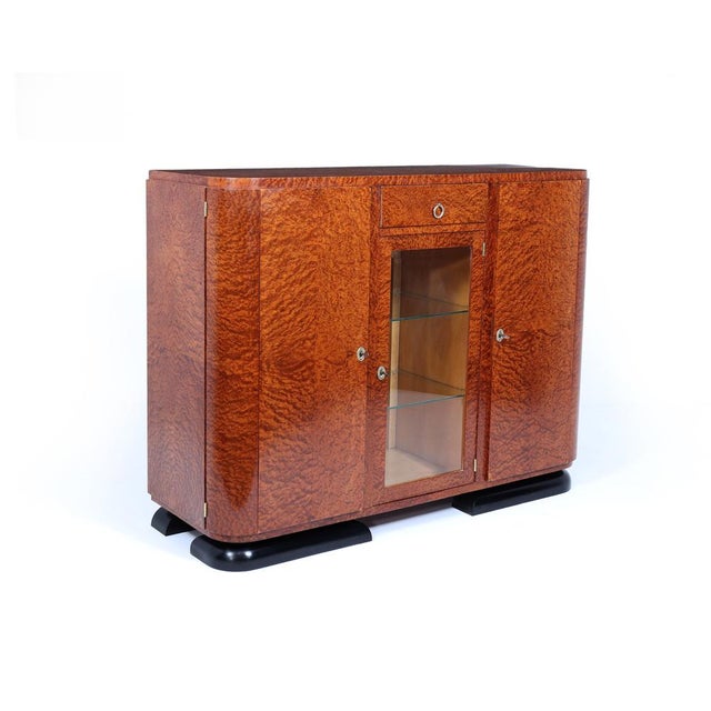 French Art Deco Burr Thuya Display Sideboard, 1925 For Sale - Image 3 of 16
