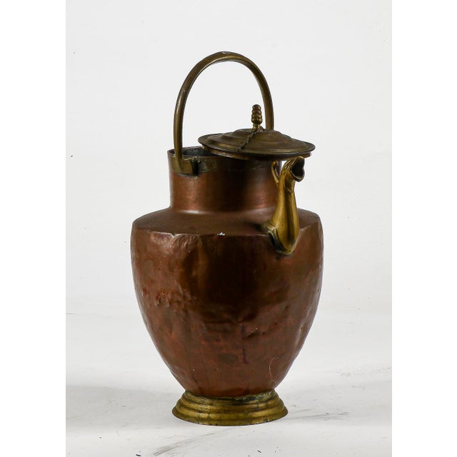Copper Amphora Jug with Brass Spout, Italy, 1800 For Sale - Image 6 of 11