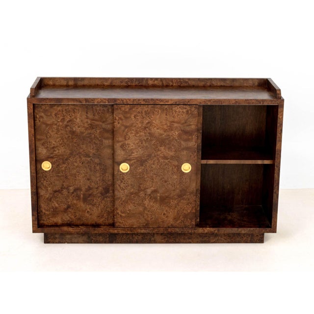 Poritz & Studio Karol Cylwik X Poritz & Studio Burl Wood Credenza For Sale - Image 4 of 9