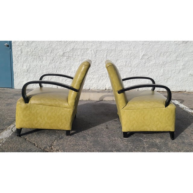 1950's Art Deco Style Lounge Chairs a Pair Chairish