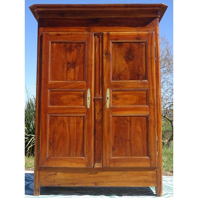 Louis Philippe Wardrobe in Light Walnut For Sale - Image 13 of 18