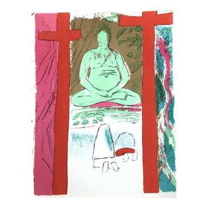 Paul Guiramand Original Lithograph V1-7 Fernand Mourlot 1969