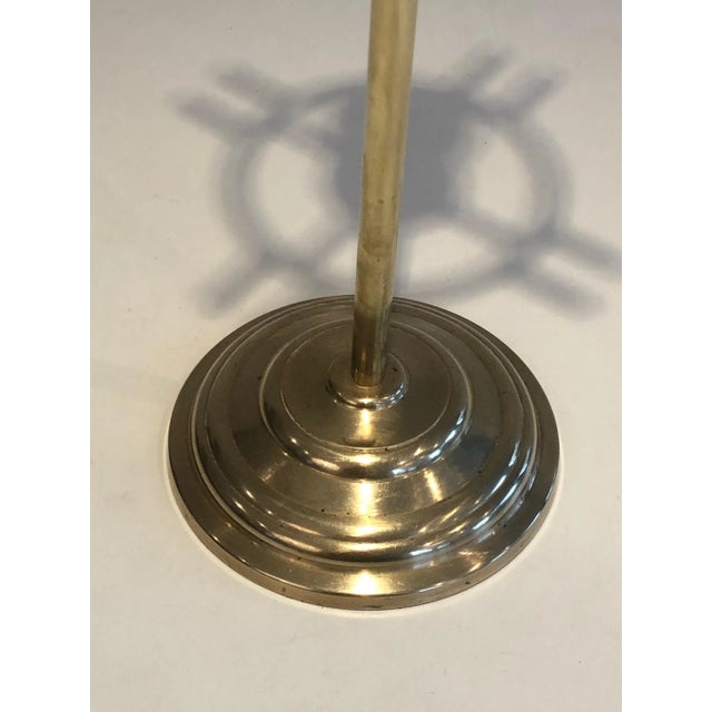 1970s Circa 1970s French Neoclassical-Style Brass Duck Heads Fireplace Tool Set- 5 Pieces For Sale - Image 5 of 13