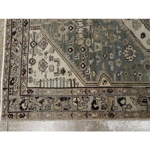 Mid 20th Century Galerie Shabab Collection Mid-20th Century Persian Malayer Accent Rug For Sale - Image 5 of 8
