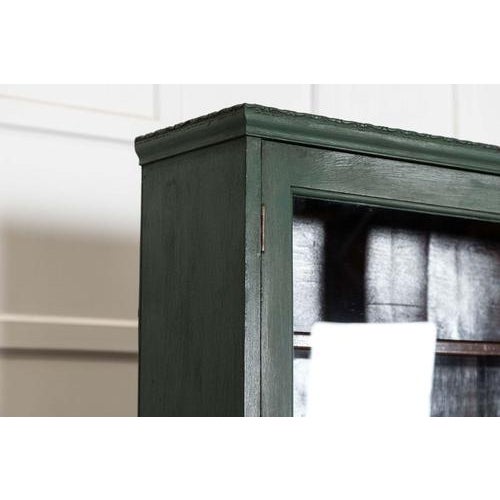 Brown Large 19th Century English Mahogany Glazed Bookcase, 1890s For Sale - Image 8 of 16